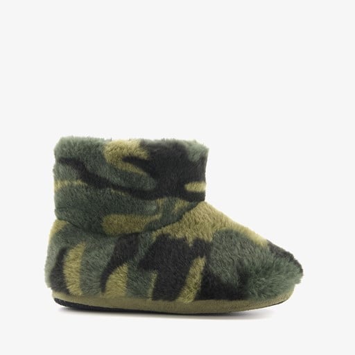 Kinder sloffen met camouflage print