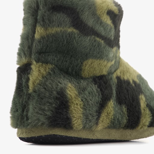 Kinder sloffen met camouflage print