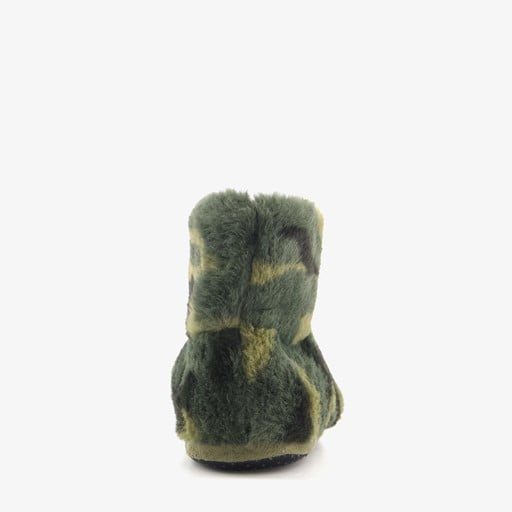 Kinder sloffen met camouflage print