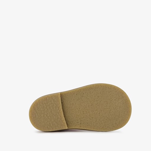 Suede meisjes western enkellaarsjes bruin