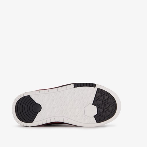 Hoge meisjes sneakers Isa zwart rood