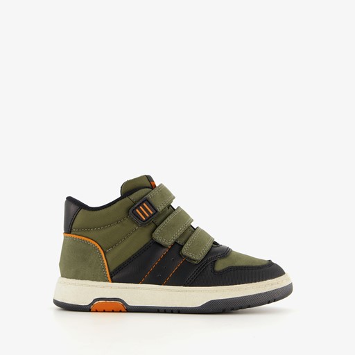 Hoge jongens sneakers donkergroen