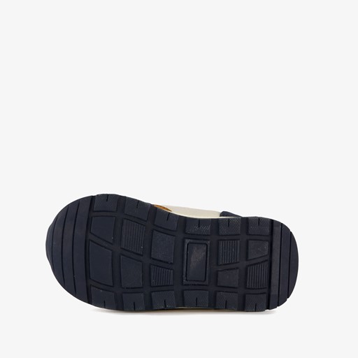 Jongens sneakers donkerblauw cognac