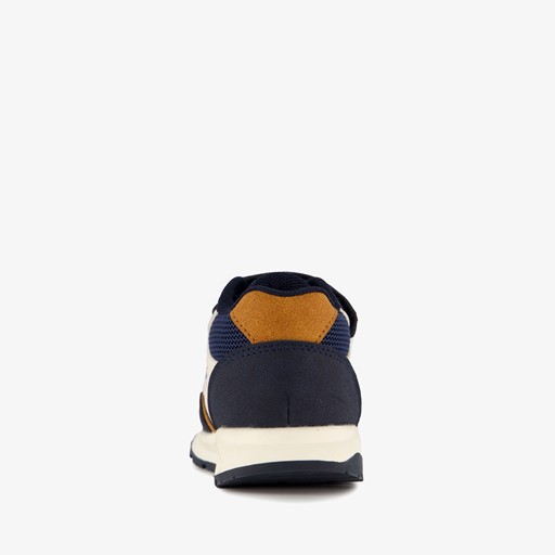 Jongens sneakers donkerblauw cognac