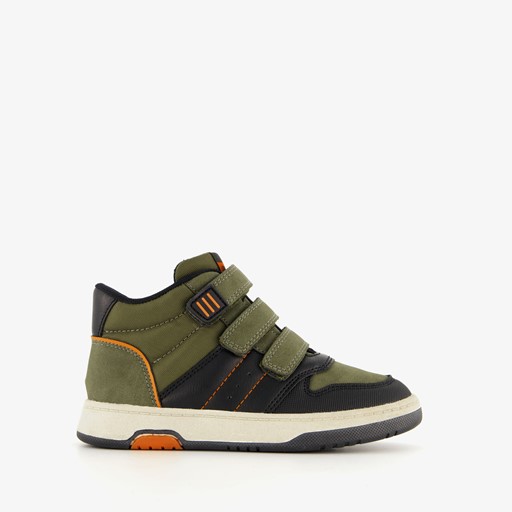 Hoge jongens sneakers donkergroen