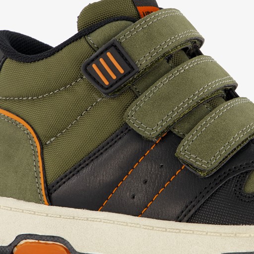 Hoge jongens sneakers donkergroen