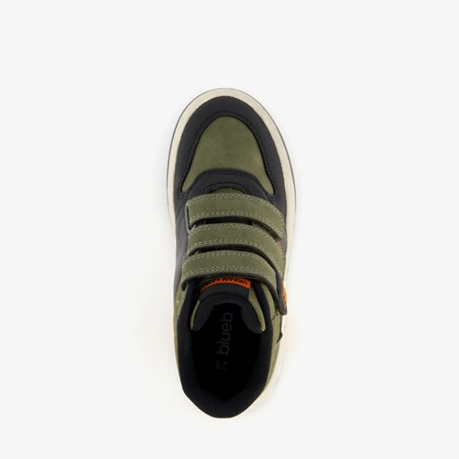 Hoge jongens sneakers donkergroen