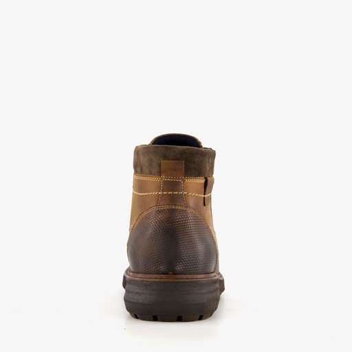 Leren heren veterboots bruin