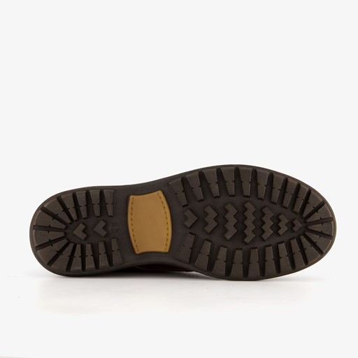Leren heren veterboots bruin