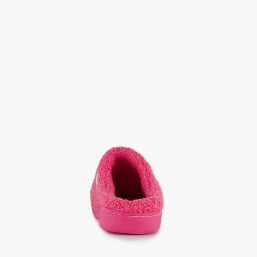 Dames sloffen met hartjes roze
