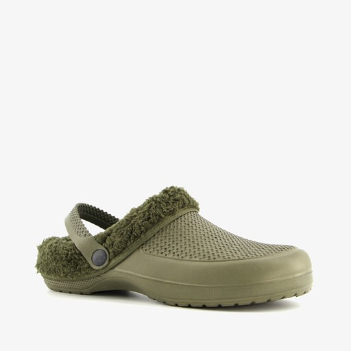 Gevoerde heren klompen groen