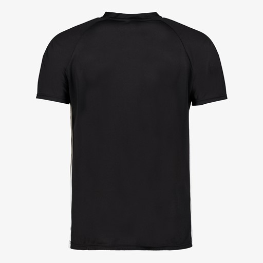 Heren voetbal T-shirt zwart wit