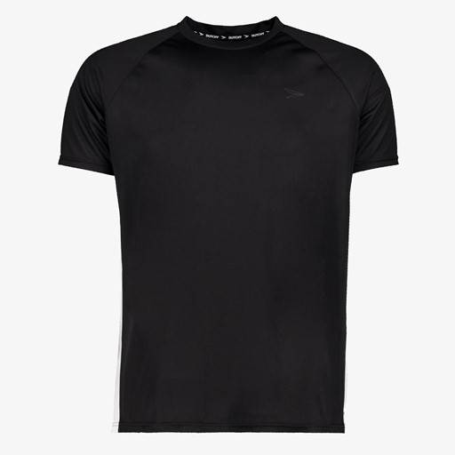 Heren voetbal T-shirt zwart wit
