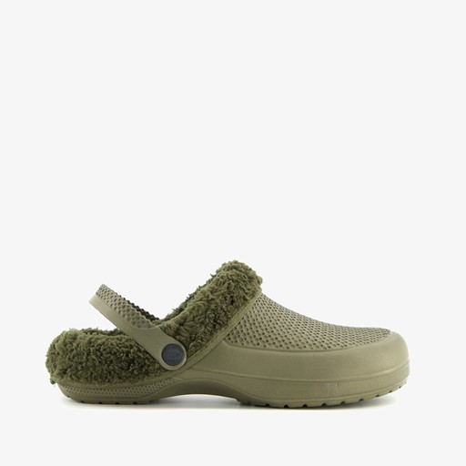 Gevoerde heren klompen groen