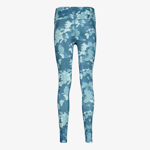 Dames sportlegging met print blauw