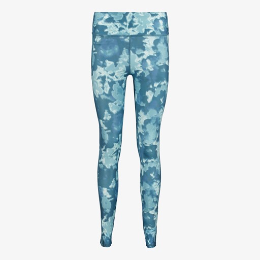 Dames sportlegging met print blauw