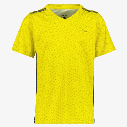 Dry jongens voetbal T-shirt geel zwart