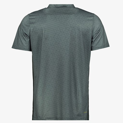 Dry heren voetbal T-shirt grijs met print