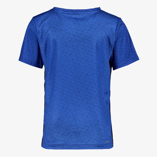 Dry jongens voetbal T-shirt blauw zwart