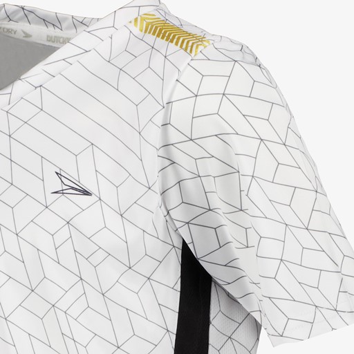 Dry jongens voetbal T-shirt wit zwart