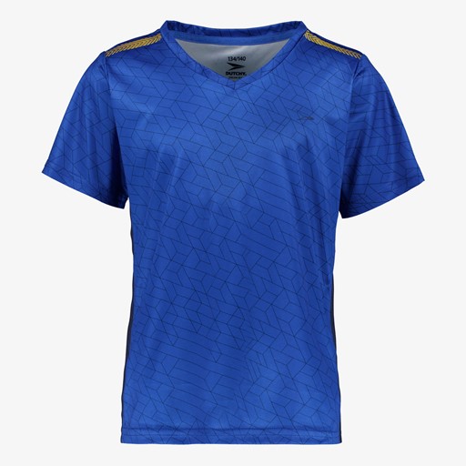 Dry jongens voetbal T-shirt blauw zwart