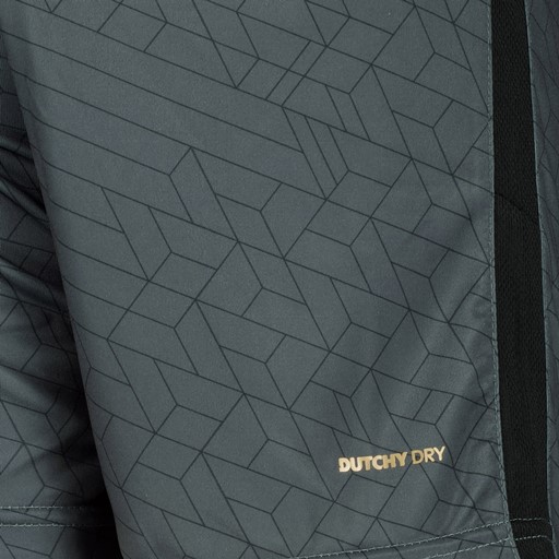 Dry jongens voetbalshort grijs met print