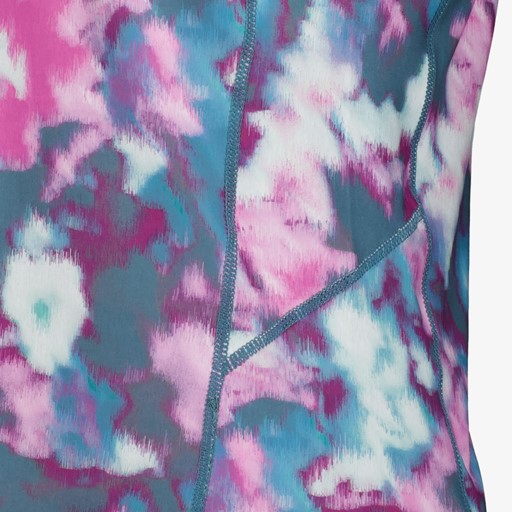 Dames sport T-shirt met print roze blauw