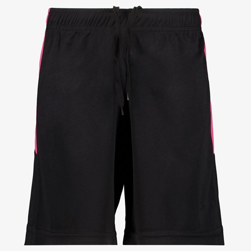 Kinder voetbalshort zwart roze