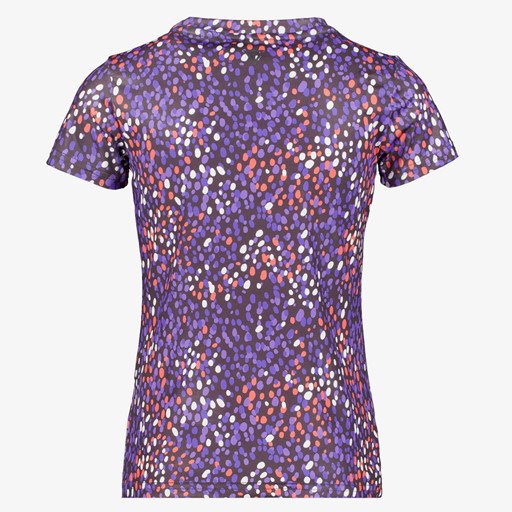 Dry meisjes sport T-shirt met stippen paars
