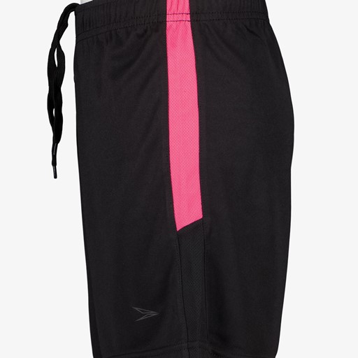 Kinder voetbalshort zwart roze