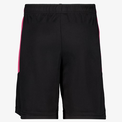 Kinder voetbalshort zwart roze