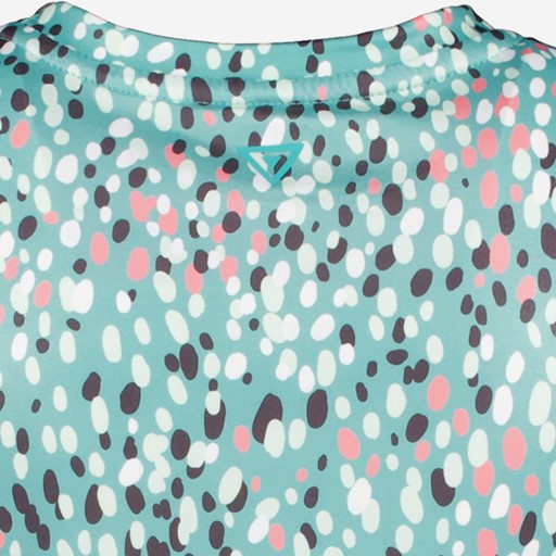 Dry meisjes sport T-shirt met stippen blauw