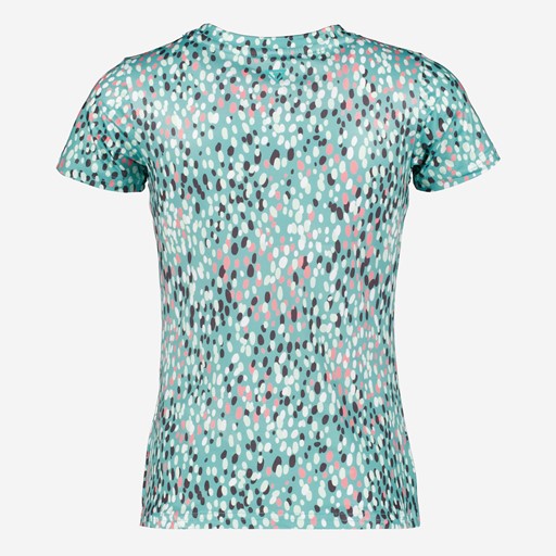 Dry meisjes sport T-shirt met stippen blauw