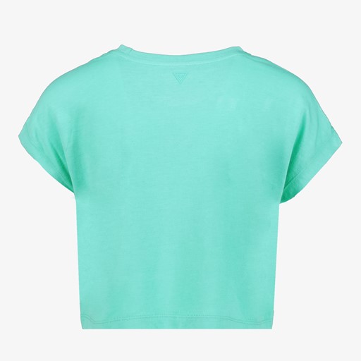 Cropped meisjes sport T-shirt groen