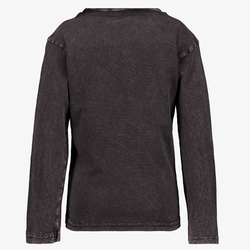 Meisjes shirt met opdruk zwart