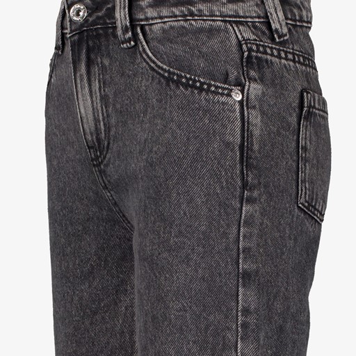 Loose fit meisjes jeans wijde pijpen grijs
