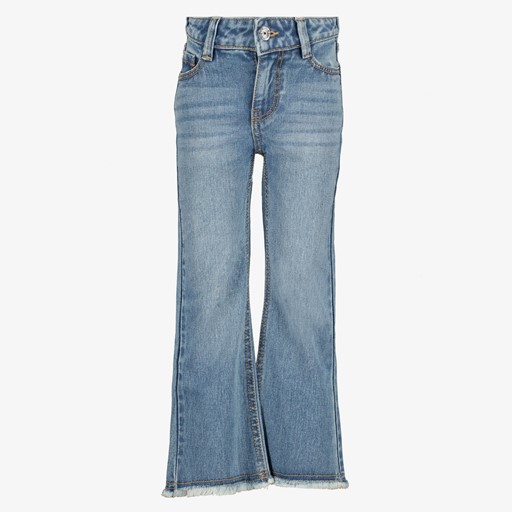 Loose fit meisjes jeans wijde pijpen blauw