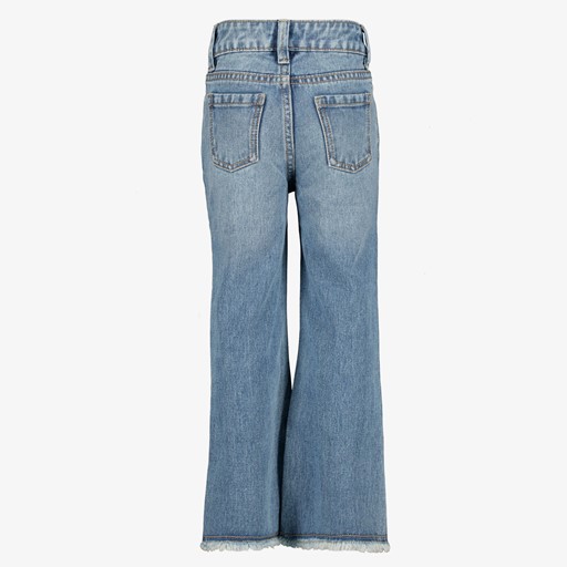 Loose fit meisjes jeans wijde pijpen blauw