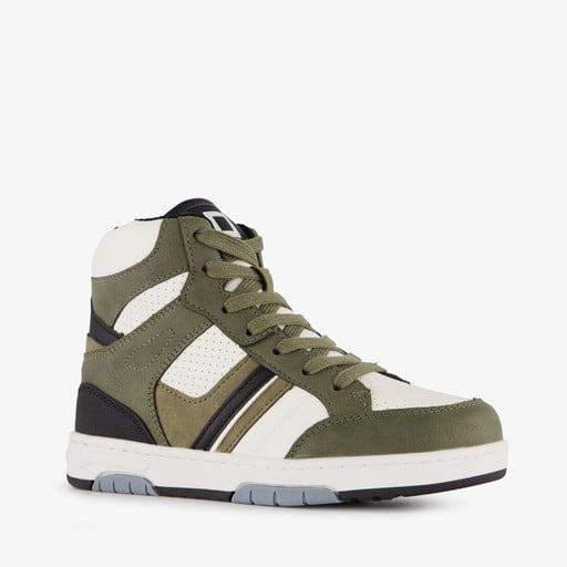 Hoge jongens sneakers groen wit