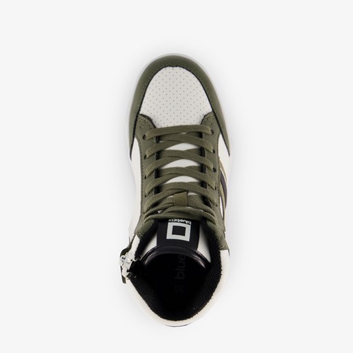 Hoge jongens sneakers groen wit