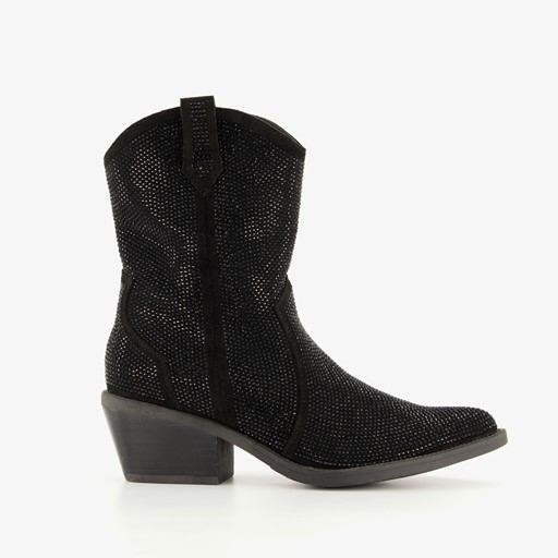 Western laarzen met strass steentjes