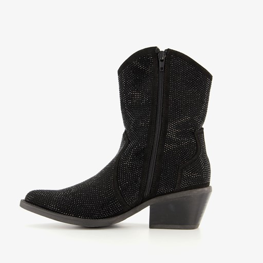 Western laarzen met strass steentjes