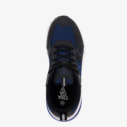 Rex kinder sportschoenen zwart blauw