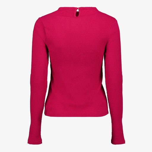 Dames crepe blouse roze