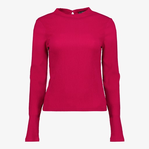 Dames crepe blouse roze