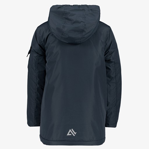 Jongens halflange winterjas blauw