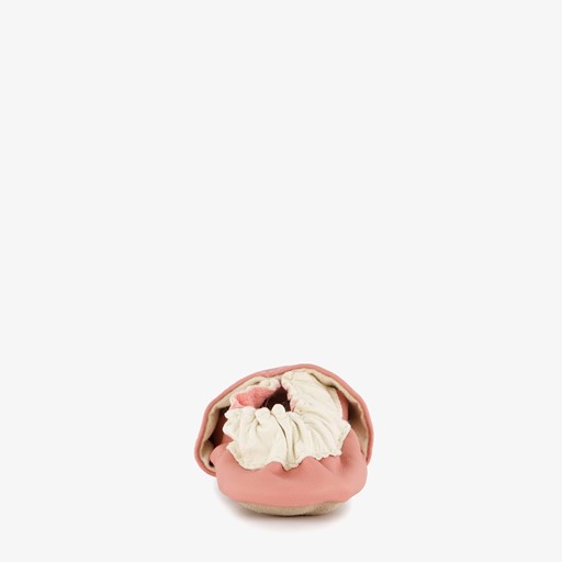 Baby sloffen roze met kat