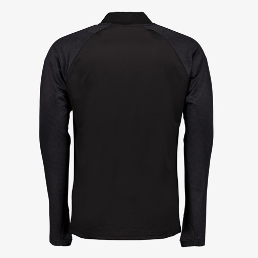 Heren voetbal pully zwart met print