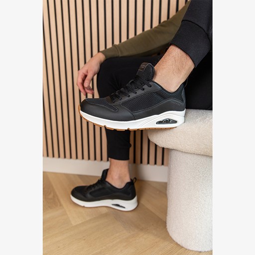 Uno Fastime heren sneakers zwart