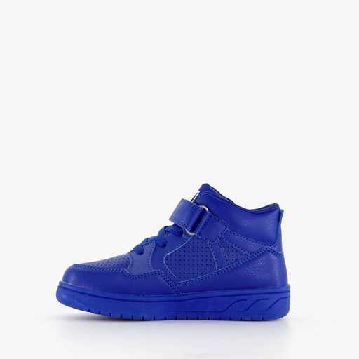 Hoge jongens sneakers kobalt blauw